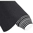 MAGZO Backed Adhesive Foam Padding 1/16" Thick x 12" W x 59" L, Black Thin Neoprene Sheets, Closed Cell Foam Sheet Roll