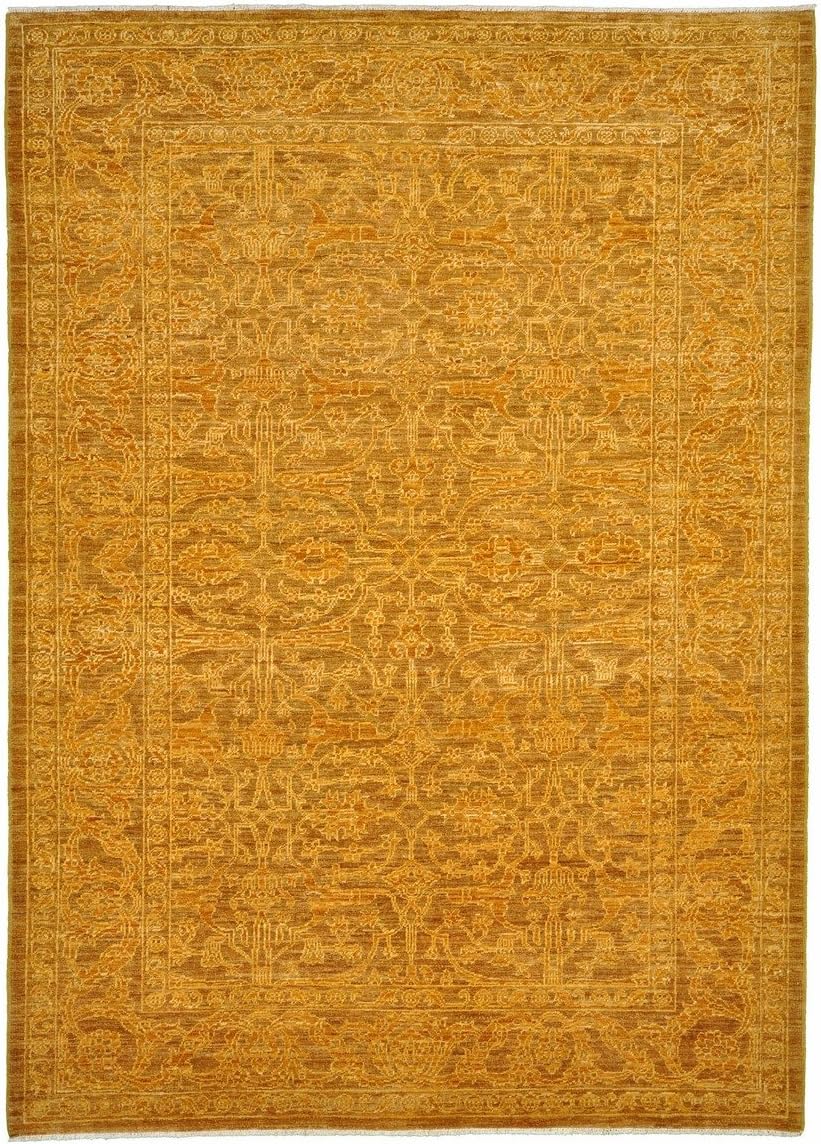 Nain Trading Ziegler Farahan Arijana 209x148 Oriental Rug Hand-Knotted Carpet Light Brown/Yellow Pakistan