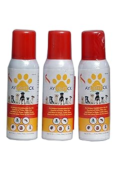 Ayurvedic Tick Control Spray for Pets - 100ml (Pack of 3)