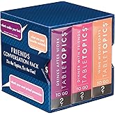 TableTopics Friends Conversation Pack Card Game - 120 Fun Conversation Starter Cards for Adult Parties, Friends’ Game Nights, or Girls’ Nights, Getting to Know You Questions, Boxed Set of 3 Topics