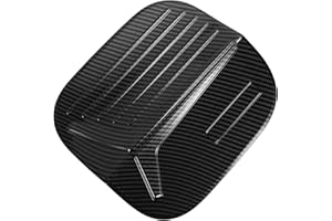 RATCHROLL Fuel Tank Door Cap for Honda Civic 22-25 Fuel Filler Flap Cover Adhesive Type Carbon Fiber Black ABS