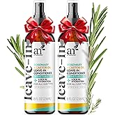 Artnaturals Rosemary & Castor Oil Leave-In Conditioner - (8 Fl Oz / 236ml) - Made with Organic and Natural Ingredients - for All Hair Types – Treatment for Damaged Hair (8 Fl Oz (Pack of 2))