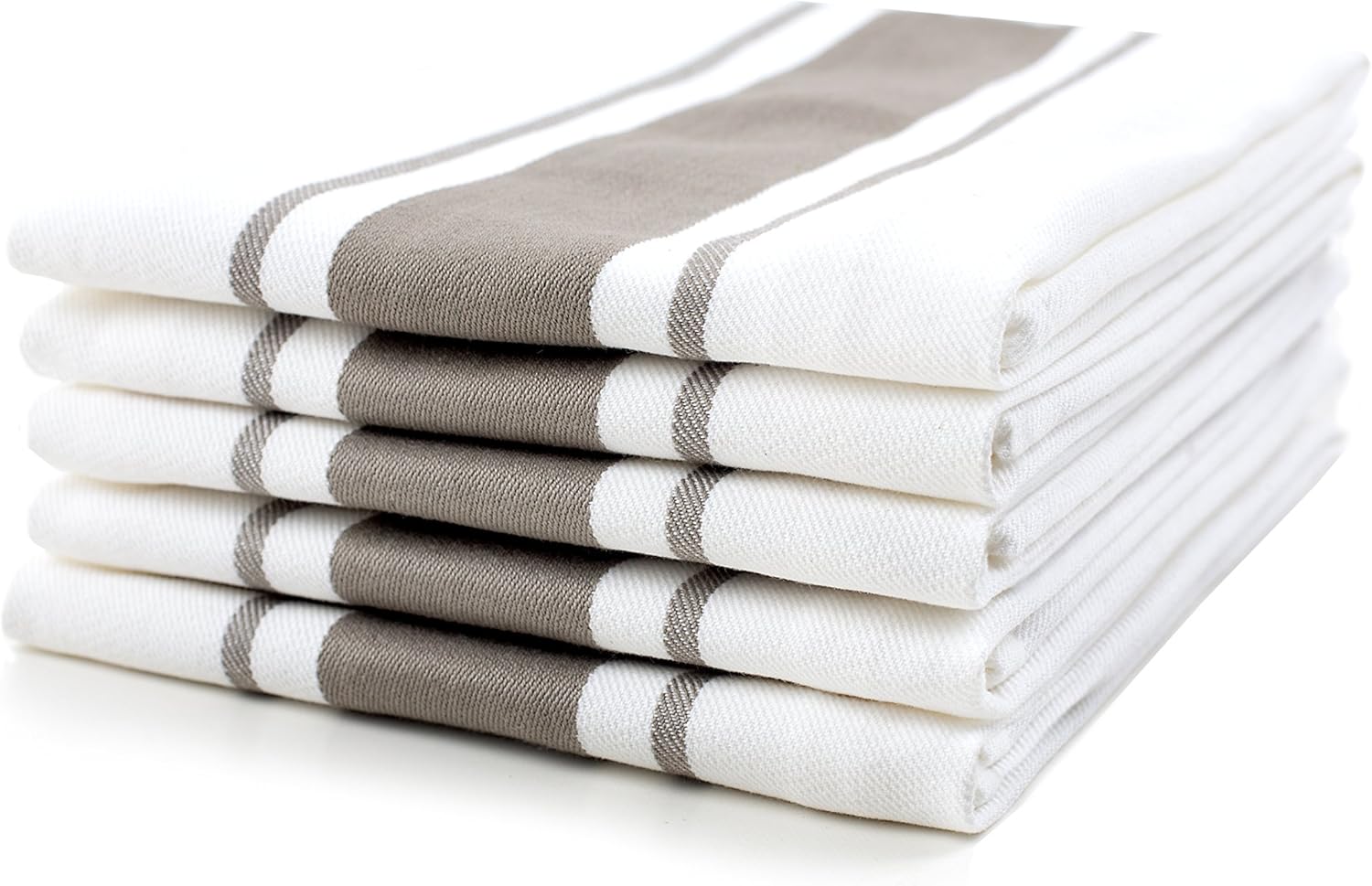 Sticky Toffee 100 Cotton Tea Towels, 5 Pack of Kitchen Towels 50 x