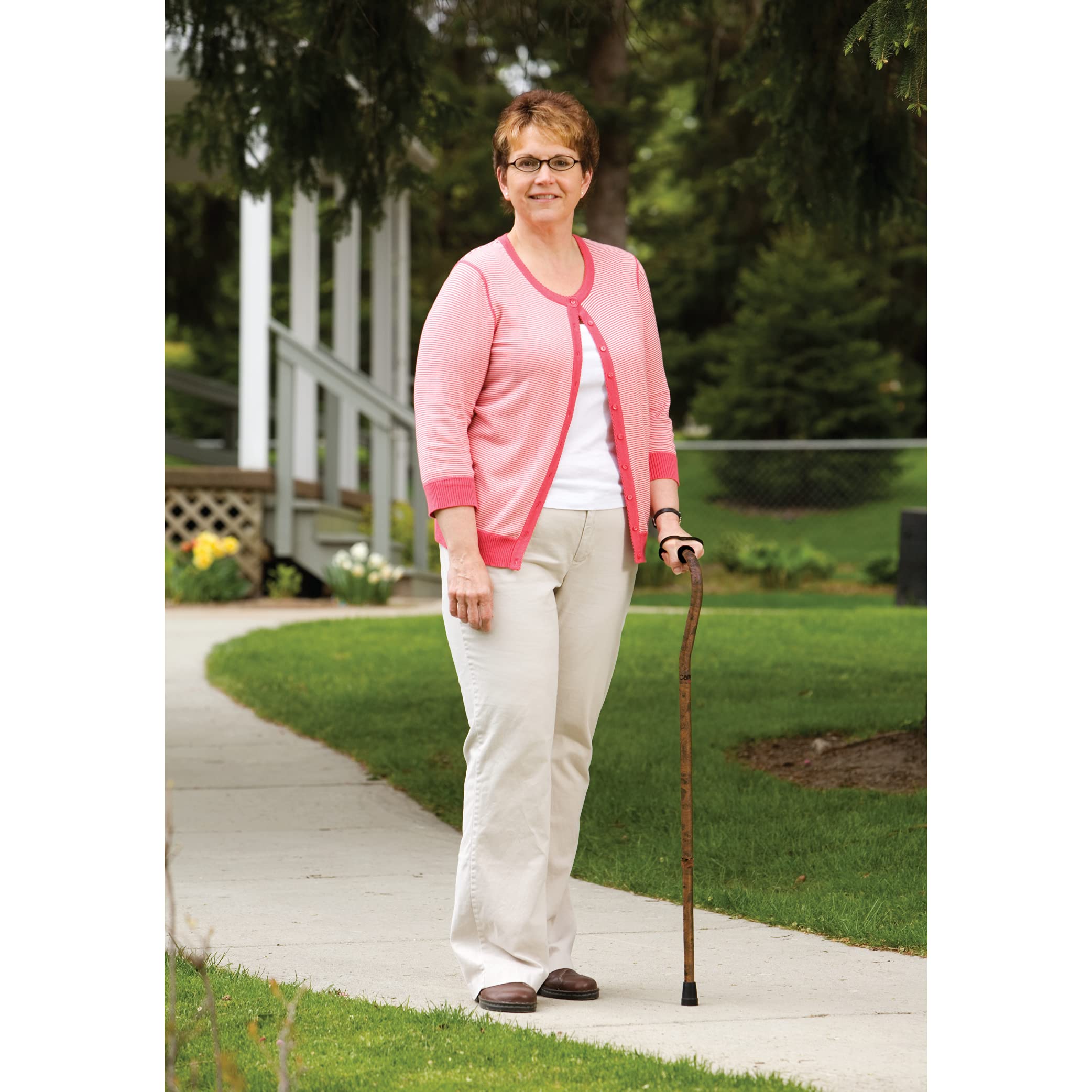 Carex Health Brands Designer Offset Cane, Bahama, 1 Count