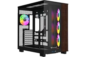 Thermaltake View 380 XL WS ARGB; Mid Tower Chassis; Side Wood Trim; 4x120mm ARGB Lite Fans Included; 420mm GPU Clearance; ATX