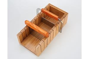 ACCGUAN Wood Soap Mold Loaf Cutter Mold with 1pcs Wavy & Straight Planer Cutting Tool Set (1 INCHES)