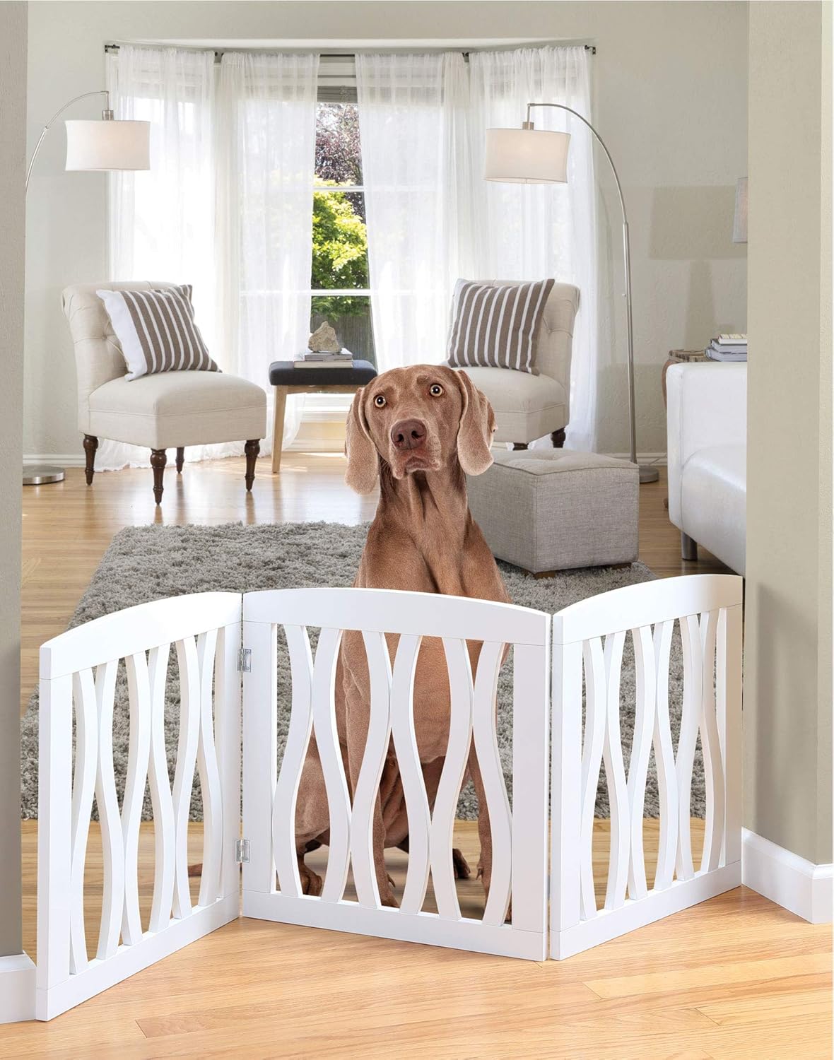 2 panel folding dog gate