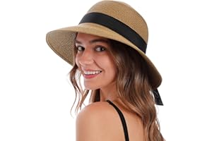 Women's Sun Hats UV Protection Large Wide Brim Hat Women Packable Sun Hat for Women Straw Hats