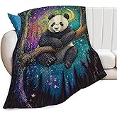 Panda Blanket, Cute Animal Throw Blanket, Pandas Gifts, Colorful Blankets, Pandas Stuff Fleece Flannel Plush for Women Men Boys Girls Lovers Adults Soft Bedding for Sofa Bed Office Home Decor 50"X40"