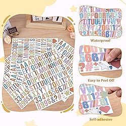 1470 Letter Stickers 15 Sheets Alphabet Stickers