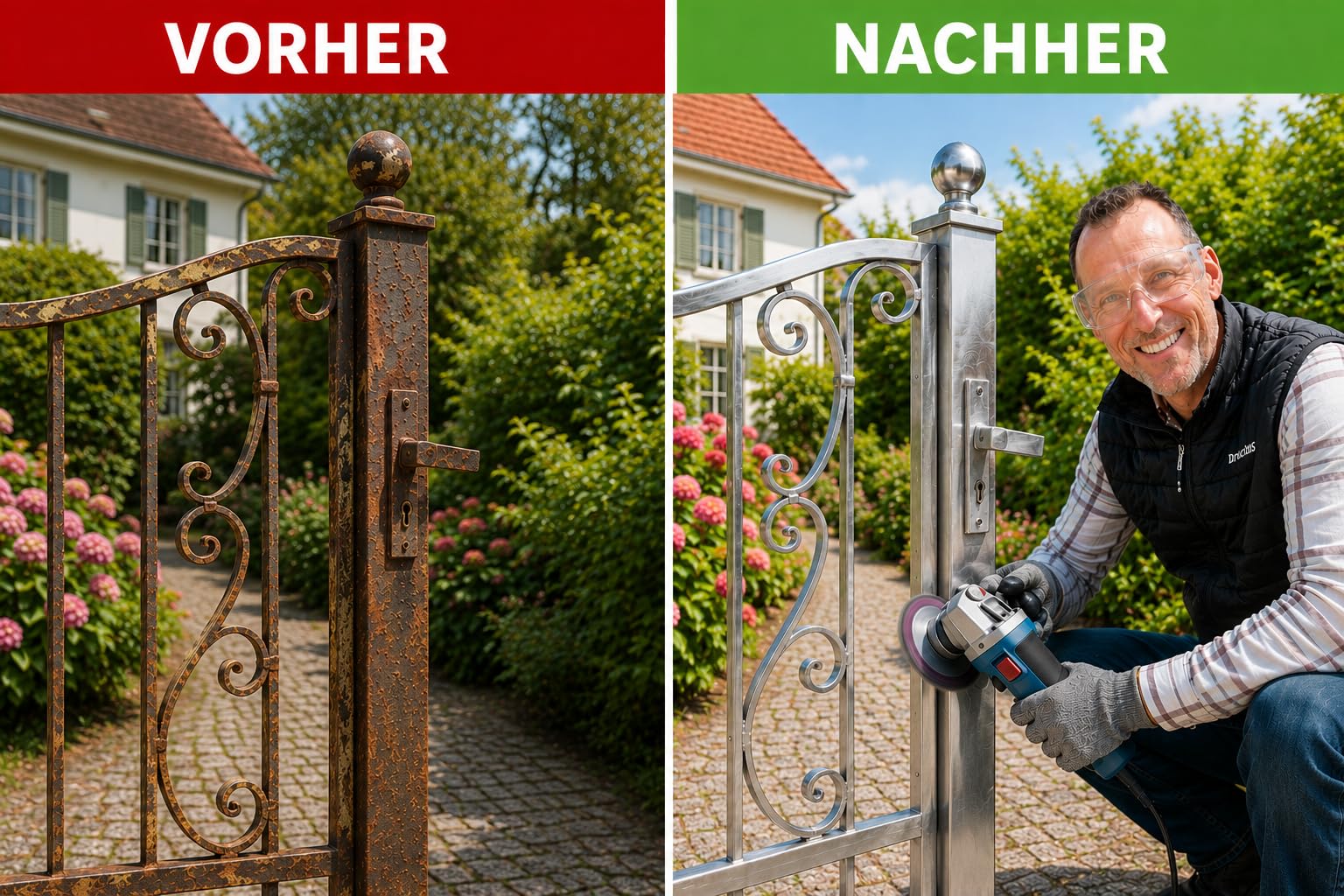 MeyMel® 5 Stück Premium CSD Scheibe 125mm 3x Grob & 2x Mittel | Hochleistungs- & Bruchsichere Reinigungsscheibe | Für Winkelschleifer 125mm | Rostentferner für Flex | Holz Metall Stein Beton 4
