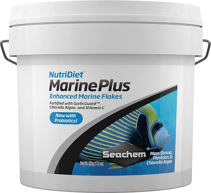 Seachem NutriDiet Marine Plus Flakes - Probiotic Fish Food Formula with Entice 500g
