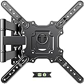 USX Mount TV Wall Mount for Most 26-60 Inch TVs up to 77 lbs, Full Motion Wall Mount TV Bracket with Swivel Tilt Single Stud Design for Corner, Max VESA 400x400mm fit Most 32 40 42 43 50 55 60 TVs