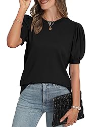 Short Sleeve Shirts for Women Plus Size Ladies Tops