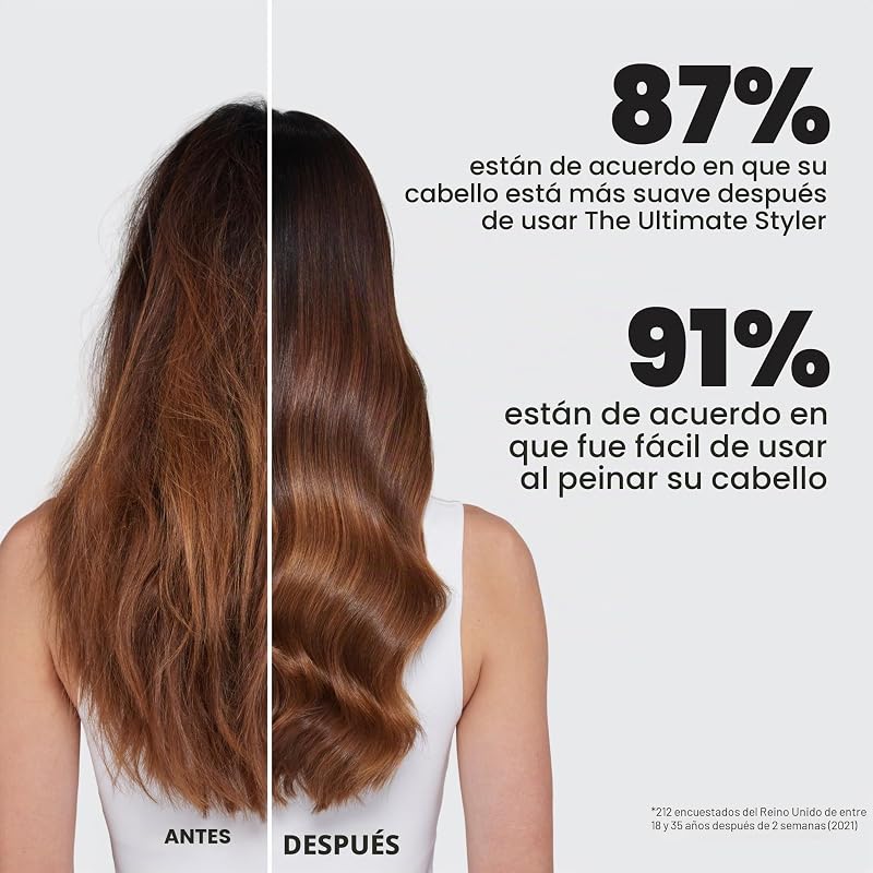 O pincel de styling definitivo para styling seco, segura, esbate e adiciona volume, textura e brilho, lilases cloud