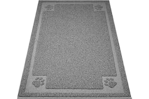 UPSKY Large Cat Litter Mat Trapper 35"×23" Traps Litters from Box and Paws Scatter Control for Folding Trapping Mat Soft for Floor on Sensitive Kitty Paws Easy to Clean