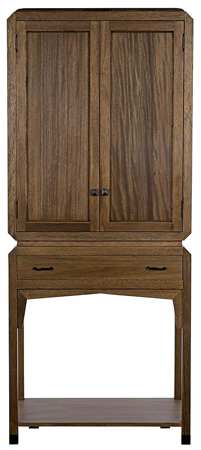 Amazon Com Noir Peso Dark Walnut Cabinet Ghut141dw Kitchen Dining