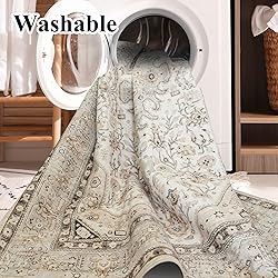 HILORUUG Washable Area Rug 6x9 - Bedroom Living