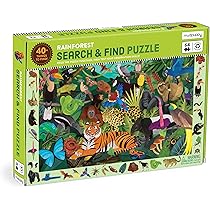 Amazon.com: Mudpuppy Rainforest — 64 Piece Search & Find