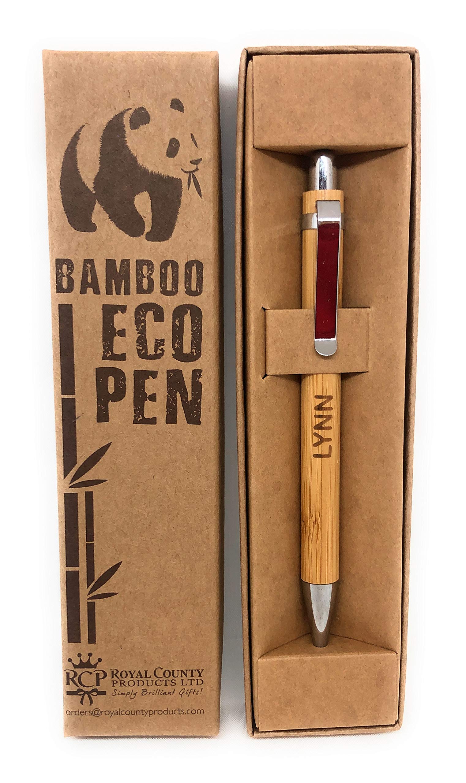 Personalised Bamboo Pens - Eco Friendly - Lynn PLEASE DO NOT USE THIS LISTING TO ORDER ANY OTHER NAME..
