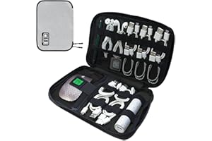 Luxtude Cord Organizer Travel, Cable Organizer Bag, Portable Electronics Organizer, Travel Essentials for Cord Storage/Charger Storage/Cable Storage/Tech Storage