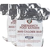 Grizzly Gear Emergency Food Rations- 3600 Calorie Blueberry Bars (2 Pack) - 6 Day, 144 Hour Supply For Disaster, Hurricane, F