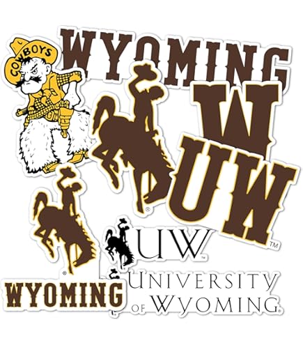 Wyoming Cowboys 4 Inch Vinyl Mascot Decal – Officially Licensed, Fade Resistant, Made In USA