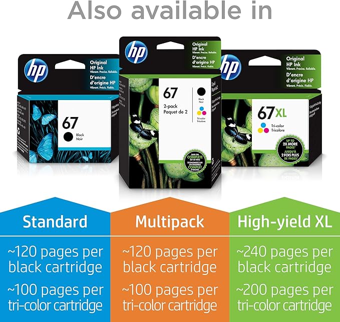 hp 67 xl black ink cartridge
