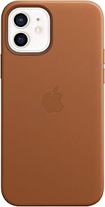 Apple Leather Case with MagSafe (for iPhone 12 and iPhone 12 Pro) - Saddle Brown