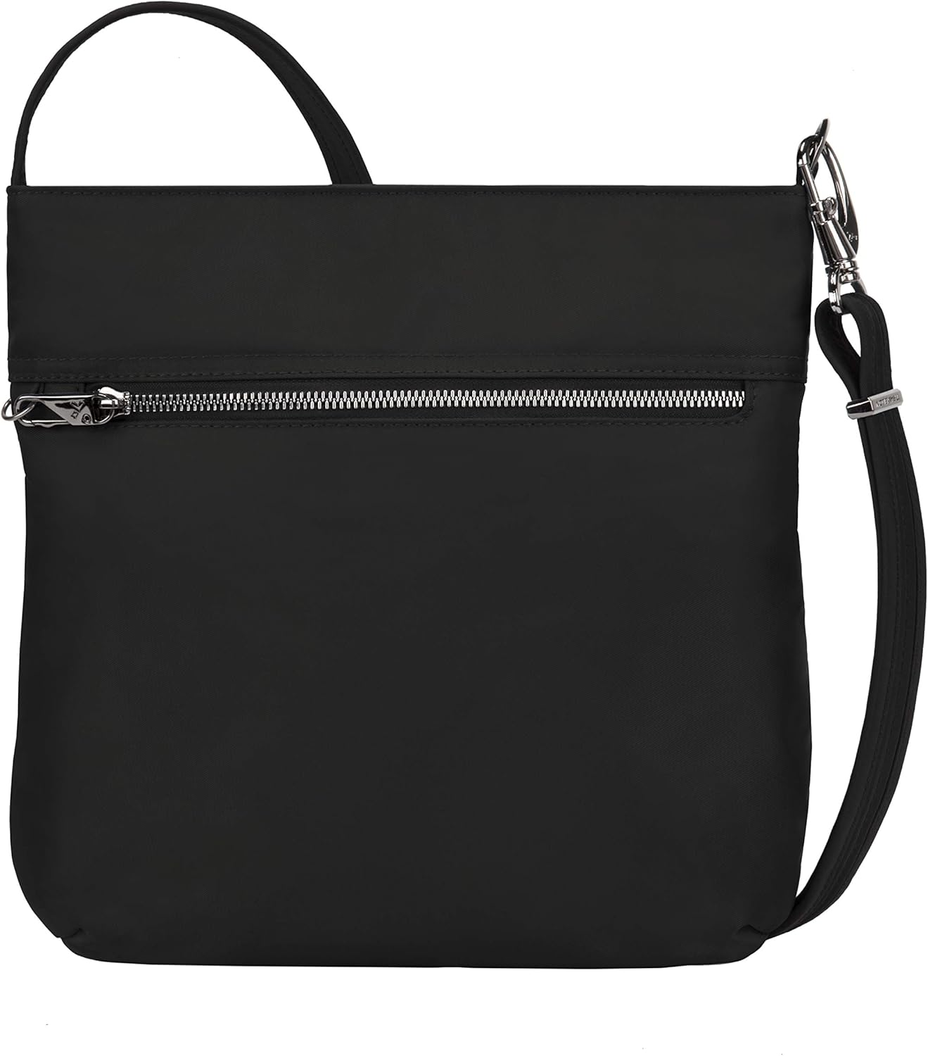 Travelon Women's Anti-Theft Tailored N/s Slim Bag, Onyx, 11 x 11 x 1.75