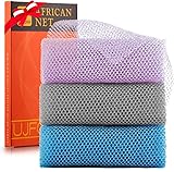 UJFQBH 3 Pieces African exfoliating net African Net