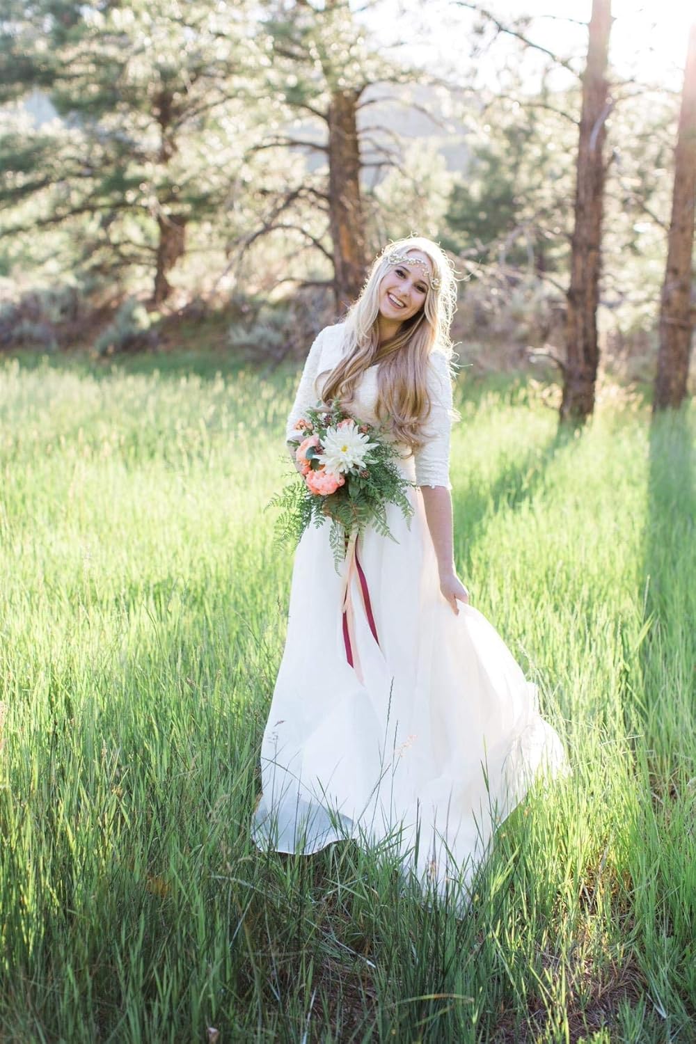 Lace Wedding Dress V Neck Bridal Dresses Aline Bridal Gowns Long Wedding Gowns at  Women’s Clothing store