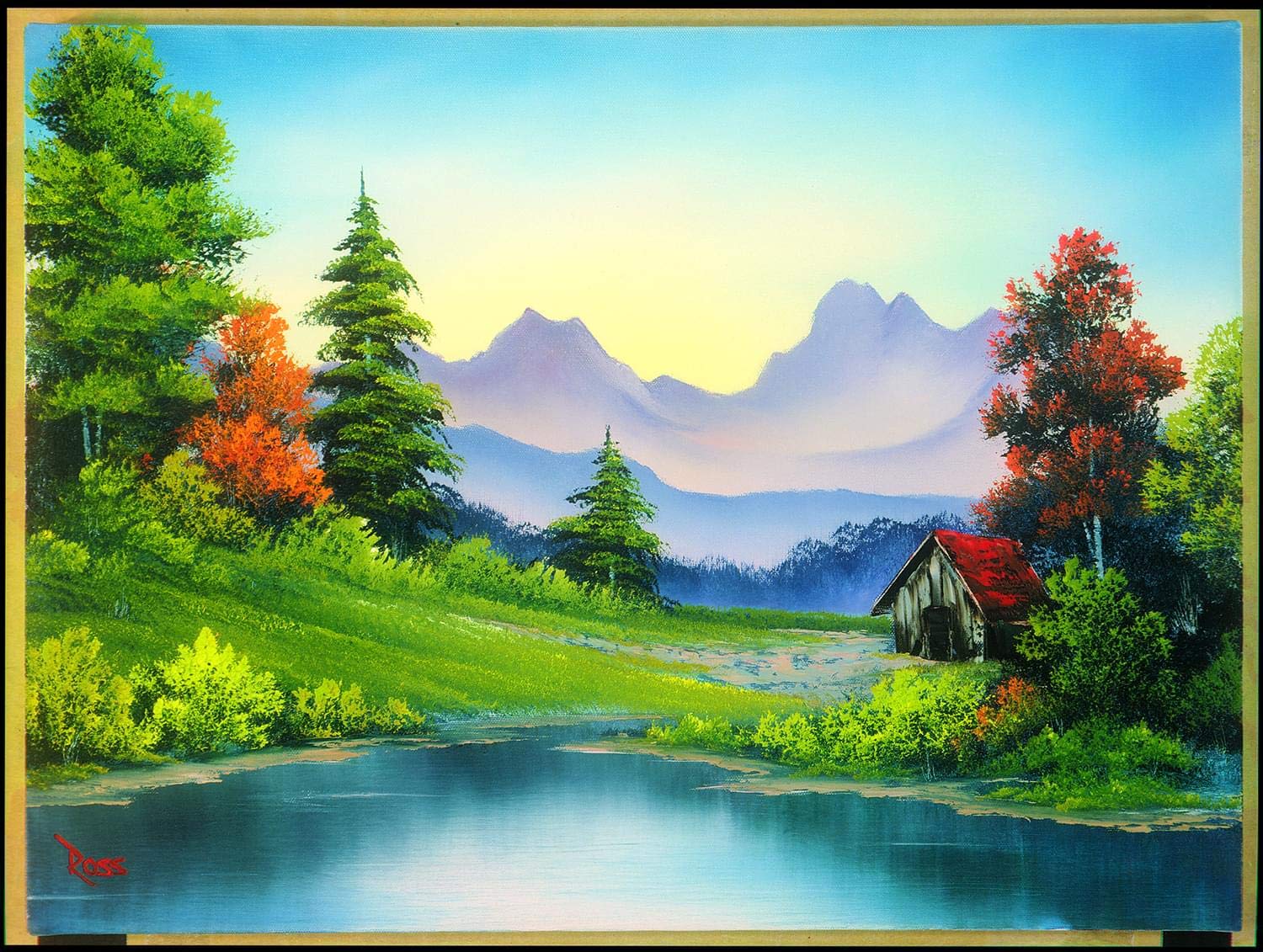 Bob Ross Trapper's Cabin Nature Puzzle | 1000 Piece Jigsaw Puzzle