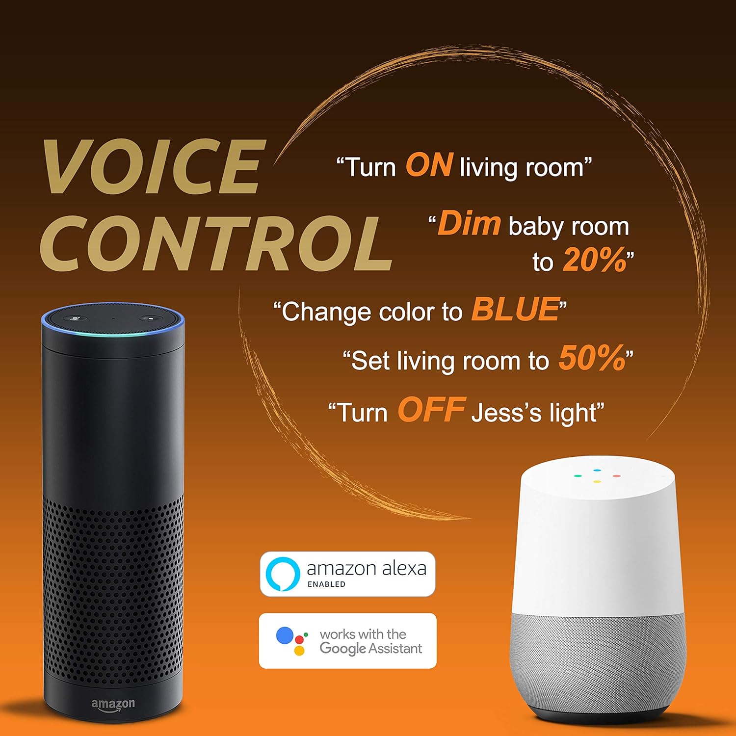 alexa operated lights