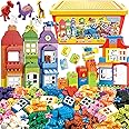 Liberty Imports Big Building Blocks 166 Pieces with Storage Organizer Box, Large Bricks Set Educational Learning Classic Construction Toy Set for Toddlers, Kids - Compatible with Duplo