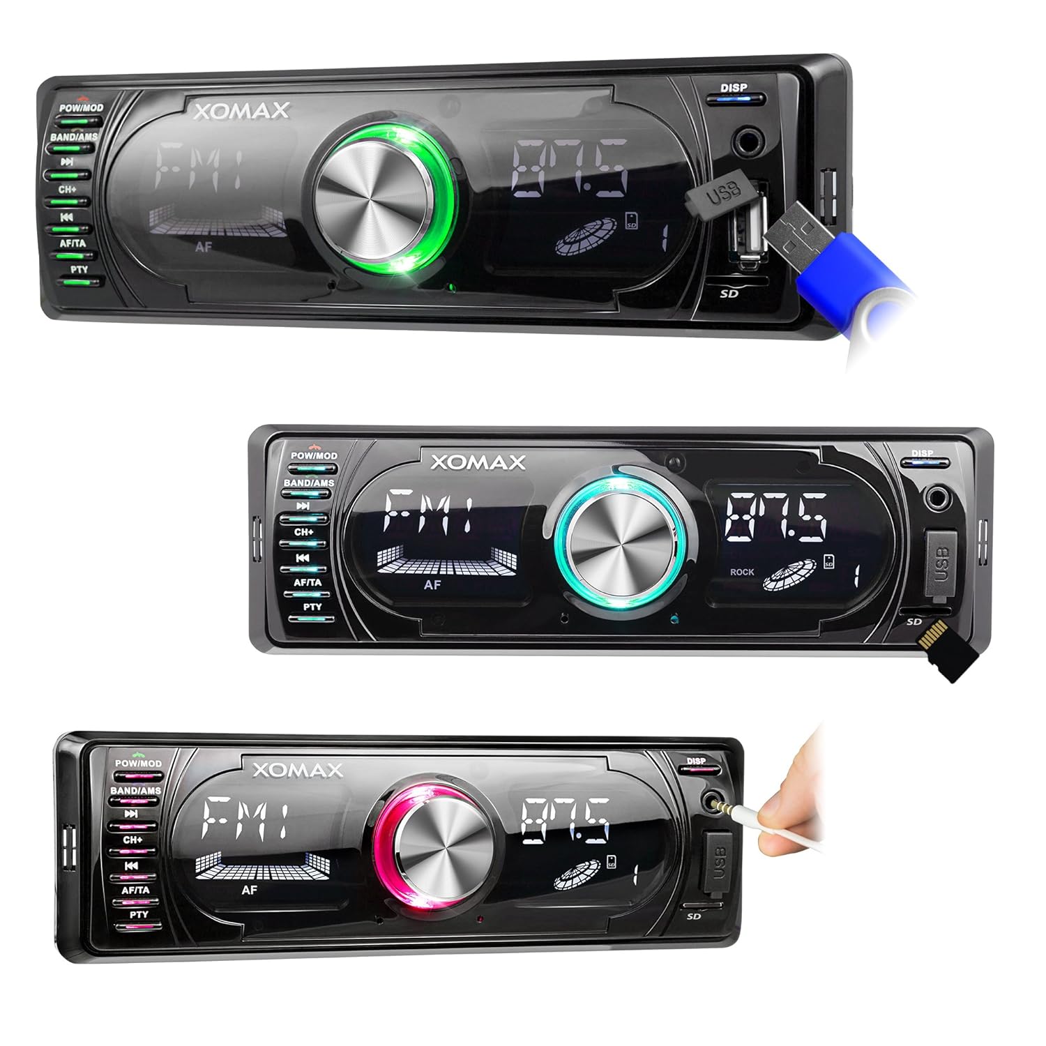 XOMAX XMRSU260BT Autoradio mit Bluetooth Freisprecheinrichtung + RDS