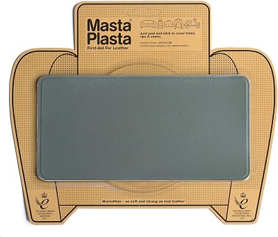 MastaPlasta Premium Easy All-in-One Leather Repair Kit Grey 20x10cm