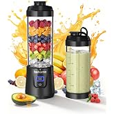 Behome Portable Blender Smoothies and Shakes, Personal Juicer 14 OZ BPA Free Portable Cups, USB-C Rechargeable, Dishwasher Safe Parts - Mini Small Blenders Cup Fits Home, Office, Gym, Travel
