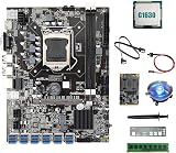 Nicfaky B75 ETH Miner Motherboard 12USB G1630 CPU 4G DDR3 RAM 128G SSD Fan Cable view 1