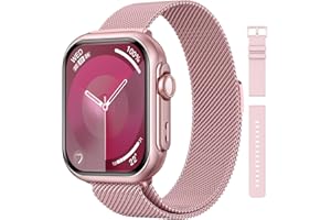 SWGOTA Smart Watches for Women Fitness Tracker: 1.85"Smartwatch with 30 Day+Battery Life Make/Answer Call Sleep Heart Rate SpO2 Monitor IP68 Waterproof 120+Sport Mode Watch for Android iPhone Samsung 2 Bands