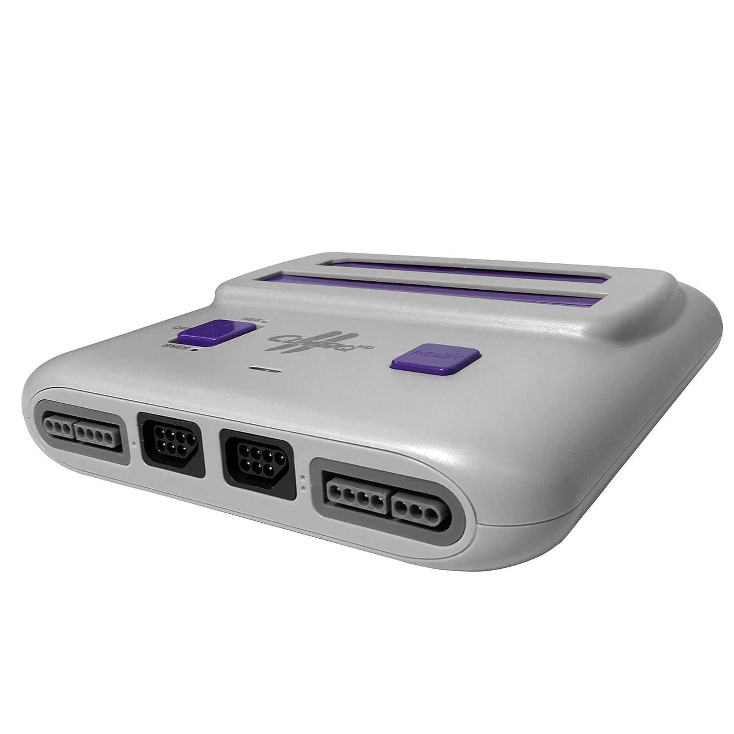 Old Skool Classiq 2 HD 720p Twin Video Game System, Grey/Purple Compatible with SNES/NES Nintendo and Super Nintendo cartridges: Video Games