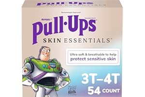Pull-Ups Boys' Skin Essentials Potty Training Pants, Training Underwear, 3T-4T (32-40 lbs), 54 Ct