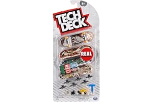 TECH DECK, Ultra DLX Fingerboard 4-Pack, Real Skateboards, Collectible and Customizable Mini Skateboards, Kids Toys for Ages 6 and up