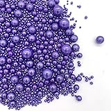 Weraru Edible Purple Pearl Sugar Sprinkles Candy