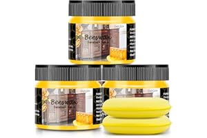 CARGEN 3 PCS Wood Seasoning Beewax Natural Beewax Traditional Wood Wax Multipurpose Beeswax Furniture Polish for Wood Polish 