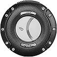 XIKAR XO Double Guillotine Cigar Cutter, Black – Dual Stainless Steel Blades, 64 Ring Gauge, Round Aluminum Body, Precision Cigar Cutting, Spring-Loaded Release, Premium Cutter for Cigar Aficionados
