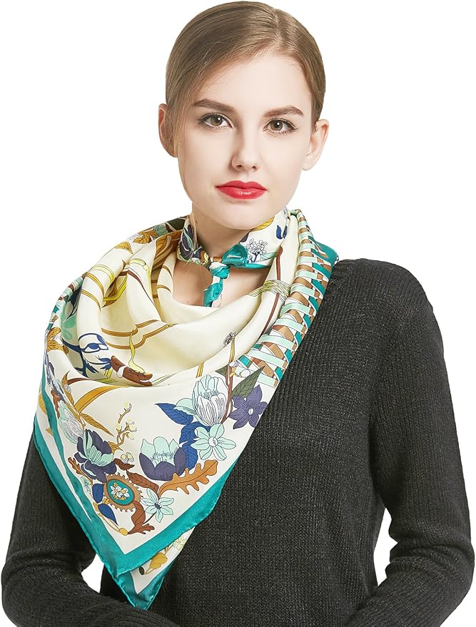 Luxury Brand Orange Scarf Women Scarves Female Large Shawls Spring Summer Satin Silk Soft Long 