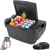 Car Refrigerator for Tesla Model Y, 37QT(35L) -4℉~68℉ Car Fridge 12V Refrigerator for Tesla Model Y Trunk Portable Freezer for Camping Tailgating Road Trip Home 12/24V DC&amp;120~240V AC, App Control