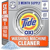 Washing Machine Cleaner by Tide, Washer Machine Cleaner with Oxi for Front and Top Loader Washer Machines, Deep Cleaning Odor Eliminator, 3 Month Supply