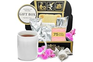 ACTIONX Legendary-Teas Oolong T.K.Y. Pyramid Tea Bags 75 Pack Sealed in Foil Pouches (Oolong T.K.Y. Tea, 75 Pack Box)
